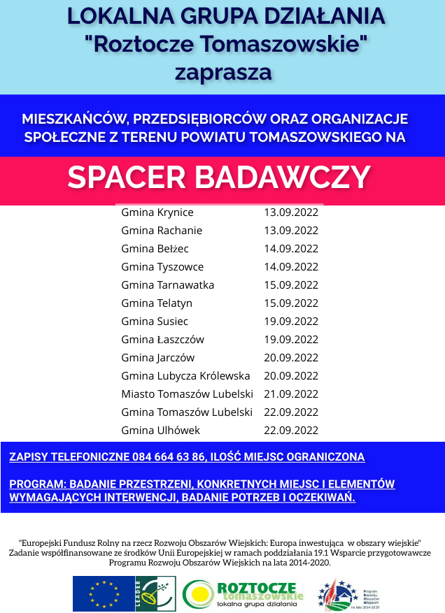 LGD Spacer Badawczy 19 września 2022r w Łaszczowie