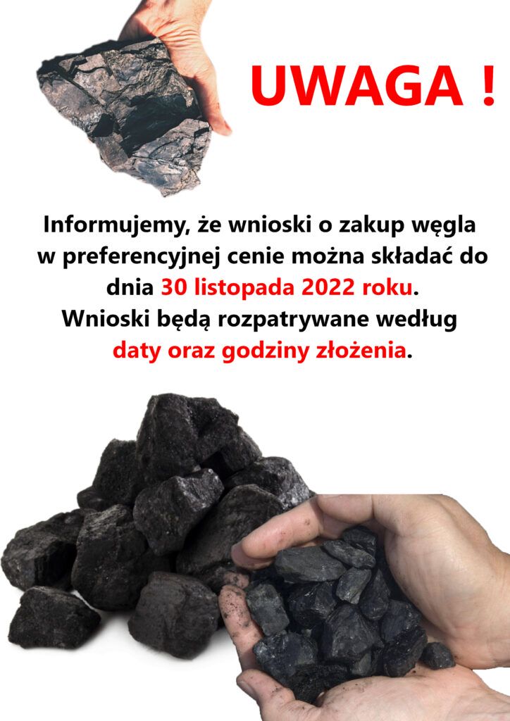termin składania wniosków na węgiel